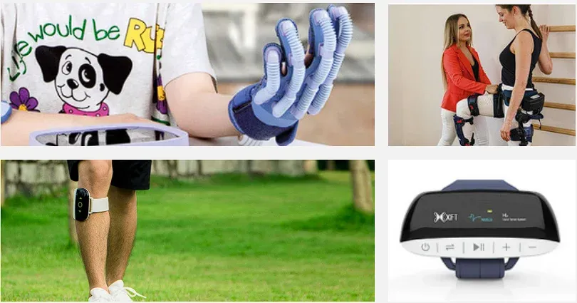 Pacientes e profissionais utilizando as tecnologias distribuídas pela Neuro Stimulation Brasil